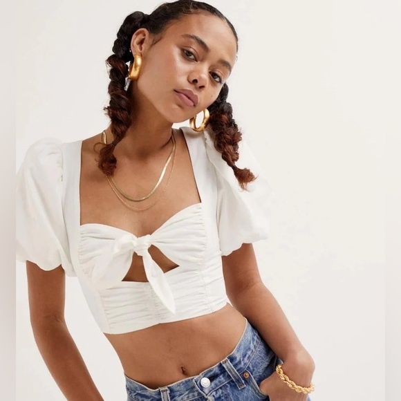 For Love And Lemons Tops - For Love and Lemons Jessie Crop Top - Size Extra Small